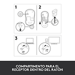 Logitech M185 Gris  Ratón Inalámbrico Ambidiestro Sensor Óptico 1000 DPI Conectividad 24GHz Windows macOS