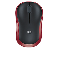 Logitech M185 Rojo | Ratón Inalámbrico Ambidiestro Sensor Óptico 1000 DPI Conectividad 2.4GHz Windows macOS