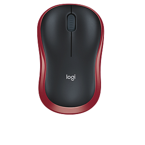 Logitech M185 Rojo  Ratón Inalámbrico Ambidiestro Sensor Óptico 1000 DPI Conectividad 24GHz Windows macOS