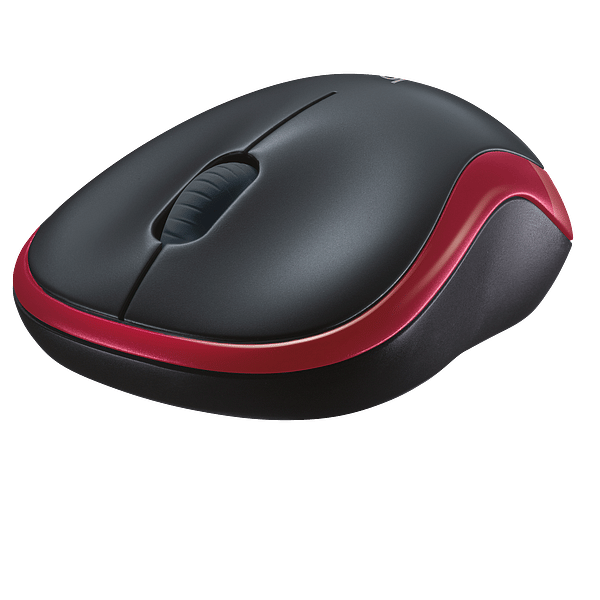 Logitech M185 Rojo  Ratón Inalámbrico Ambidiestro Sensor Óptico 1000 DPI Conectividad 24GHz Windows macOS