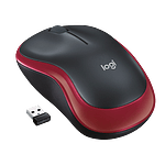 Logitech M185 Rojo  Ratón Inalámbrico Ambidiestro Sensor Óptico 1000 DPI Conectividad 24GHz Windows macOS