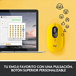 Logitech POP Mouse Emoji Blast Yellow  Ratón Logitech POP Mouse Emoji Blast Yellow  Ratón
