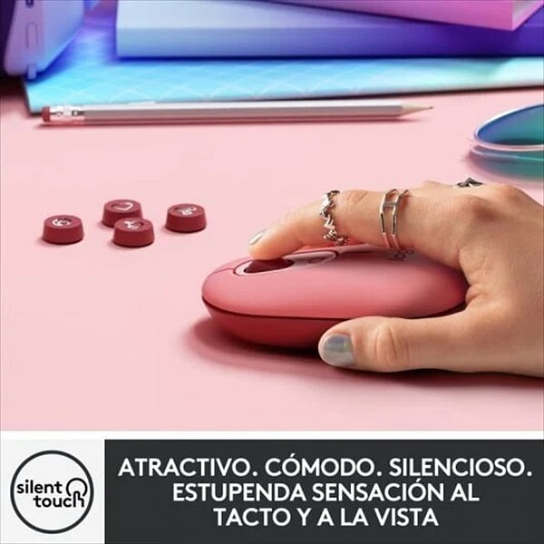 Logitech POP Mouse Emoji Heartbreaker Rose  Ratón