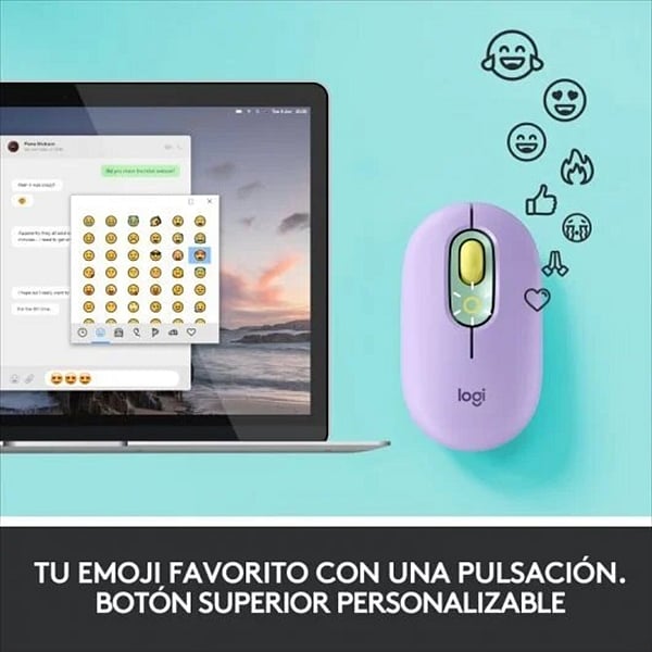 Logitech POP Mouse Emoji DayDream  Ratón