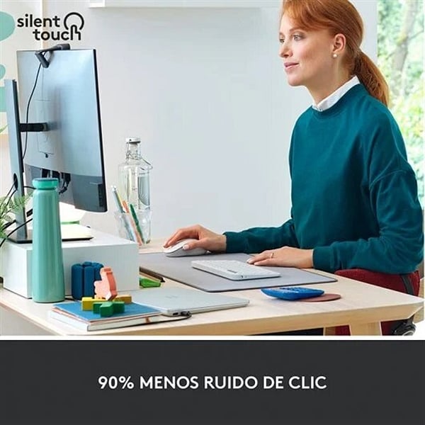 Logitech M650 Signature Grande Blanco  Ratón