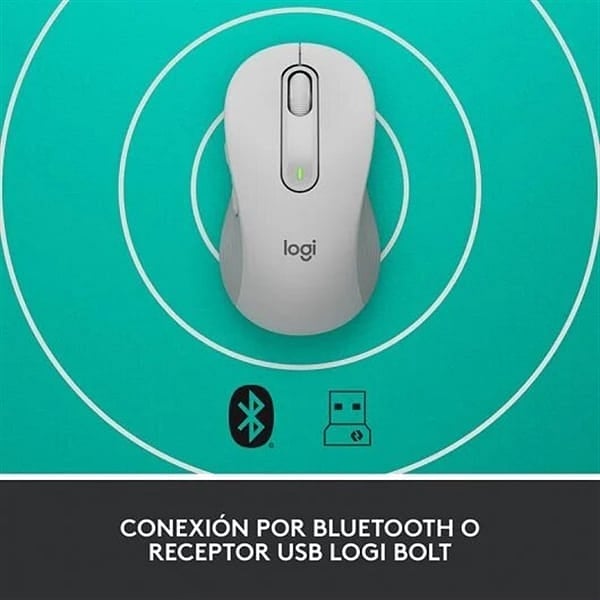 Logitech M650 Signature Grande Blanco  Ratón