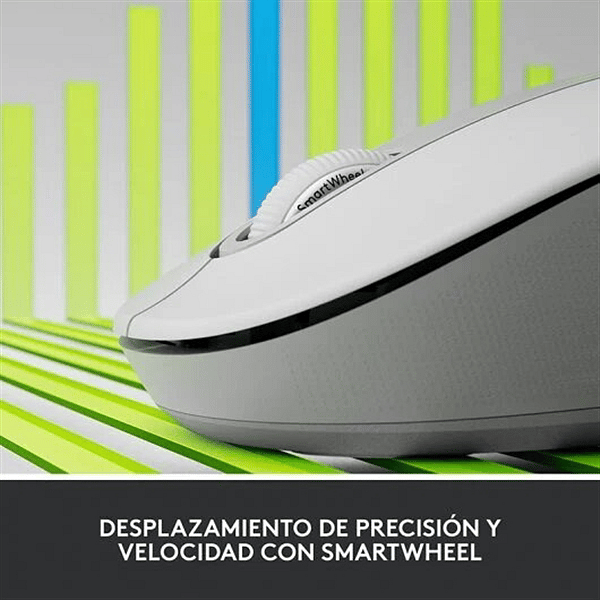 Logitech M650 Signature Mediano Blanco Ratón