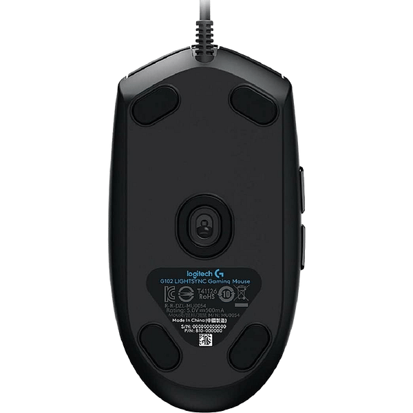 Logitech G102 Lightsync RGB  Ratón Gaming 8000 DPI 6 Botones Sensor Óptico USB Black