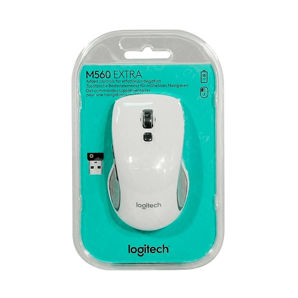 Logitech M560 blanco Wireless  Ratón