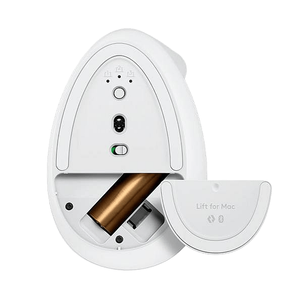 Logitech Lift for Mac Blanco  Ratón ergonómico vertical