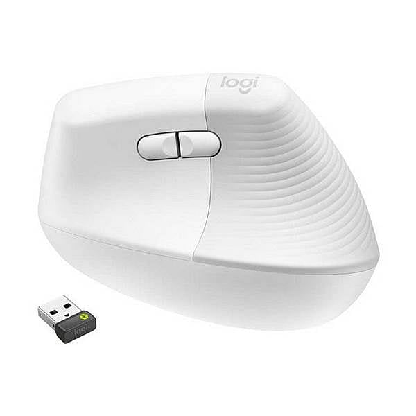 Logitech Lift for Business Blanco crudo  Ratón ergonómico vertical