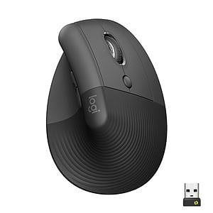 Logitech Lift Grafito Ergonómico Vertical 4 botones  Ratón Inalámbrico