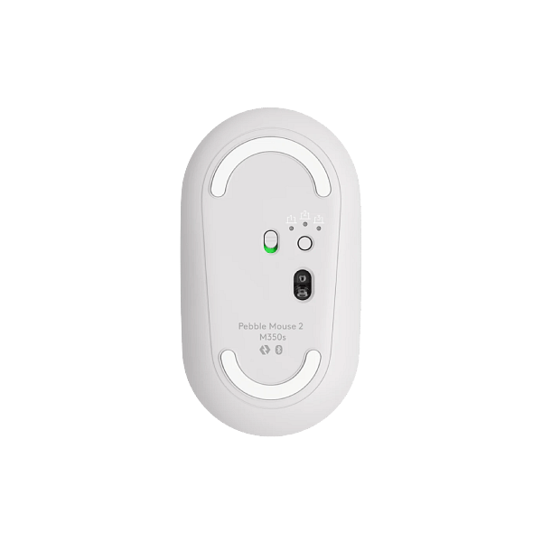 Pebble Mouse 2 M350s Óptico Bluetooth Blanco  Ratón