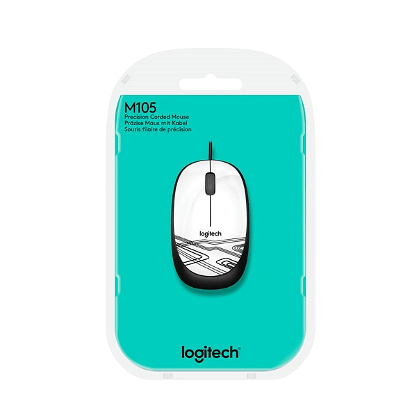 Logitech M105 blanco  Ratón