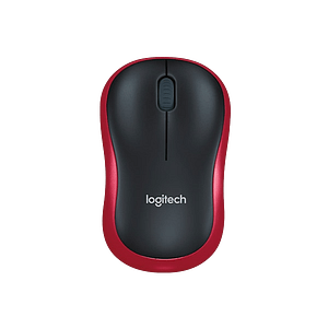 Logitech M185 rojo Wireless  Ratón