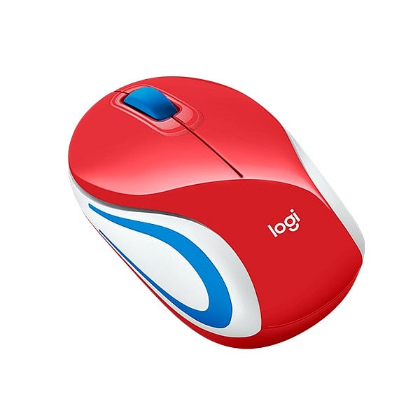 Logitech M187 rojo Wireless  Ratón