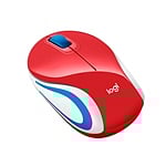 Logitech M187 rojo Wireless  Ratón