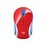 Logitech M187 rojo Wireless  Ratón