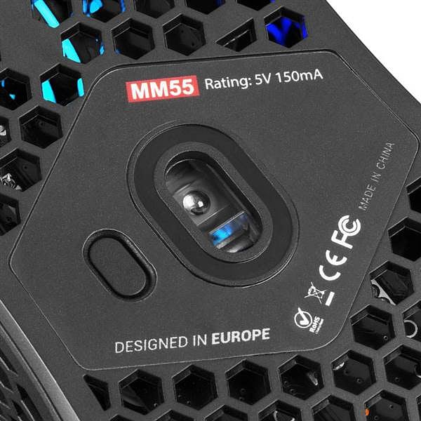 Mars Gaming MM55 Black RGB  Ratón