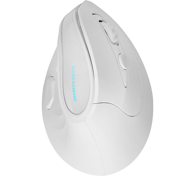 Mars Gaming MMSKW  Ratón Gaming Inalámbrico Vertical 8400 DPI White