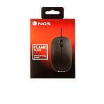 NGS Flame Black USB  Ratón