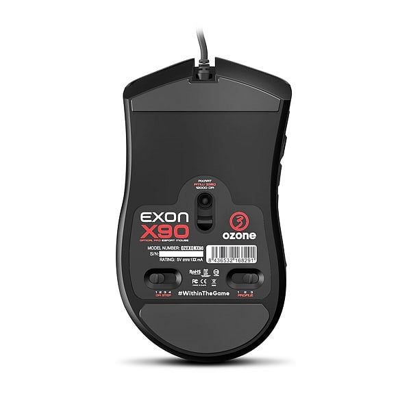 Ozone Exon X90 óptico 1200 DPI  Ratón