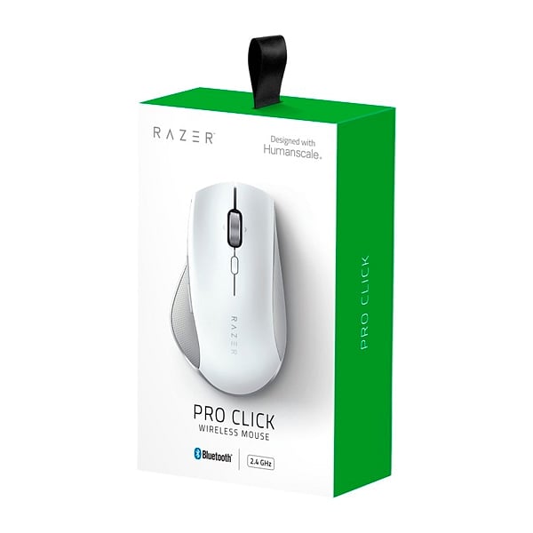 Razer Pro Click Blanco16000 DPI   Ratón Ergonómico Inalámbrico