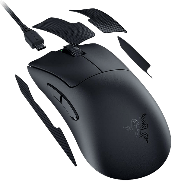 Razer DeathAdder V3 Pro  Ratón Inalámbrico ergonómico Sensor Óptico Focus Pro 30000 DPI 63g Hyperspeed Wireless