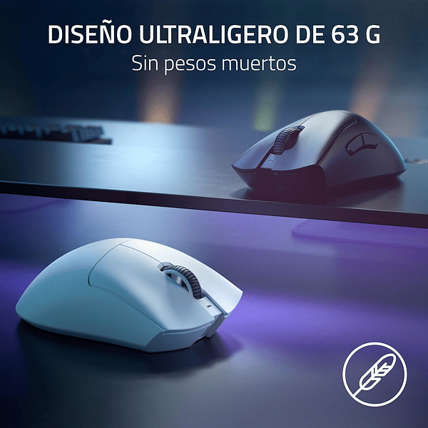 Razer DeathAdder V3 Pro  Ratón Inalámbrico ergonómico Sensor Óptico Focus Pro 30000 DPI 63g Hyperspeed Wireless