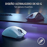Razer DeathAdder V3 Pro  Ratón Inalámbrico ergonómico Sensor Óptico Focus Pro 30000 DPI 63g Hyperspeed Wireless