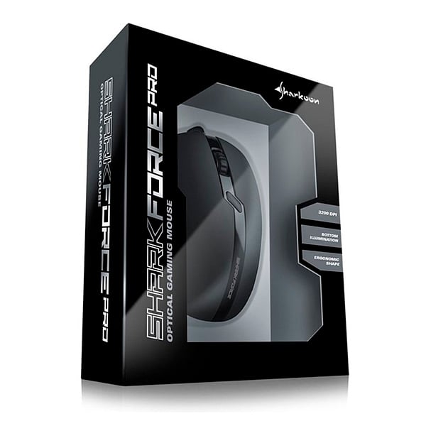 Sharkoon Force PRO USB 3200DPI Negro  Ratón