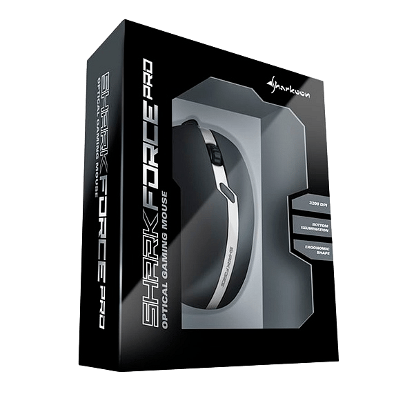 Sharkoon Force PRO USB 3200DPI Blanco  Ratón