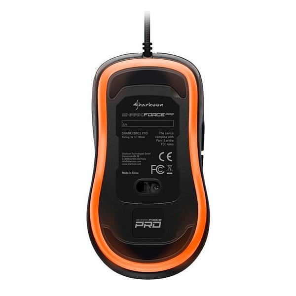 Sharkoon Force PRO USB 3200DPI Naranja  Ratón