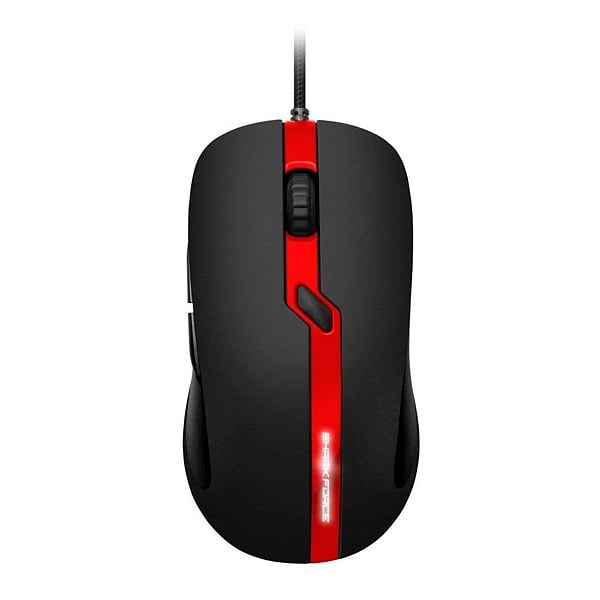 Sharkoon Force PRO USB 3200DPI Rojo  Ratón