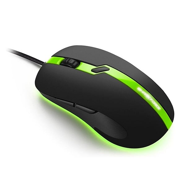 Sharkoon Force PRO USB 3200DPI Verde  Ratón