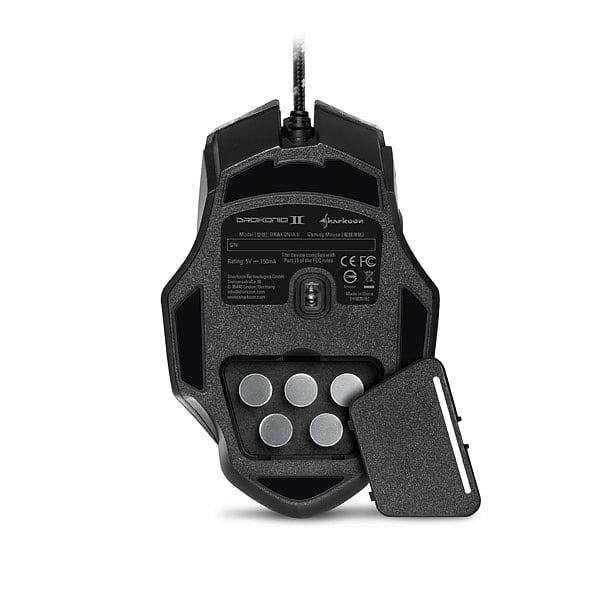 Sharkoon Drakonia II Black USB optico 15000 DPI  Ratón