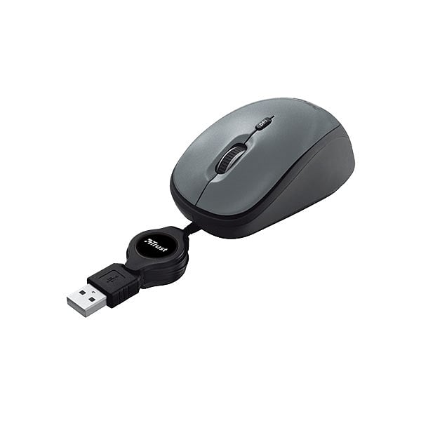 Trust Yvi USB retráctil  Ratón