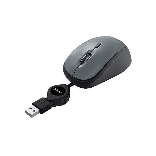 Trust Yvi USB retráctil  Ratón