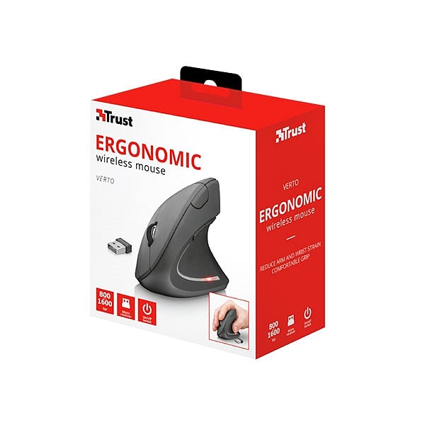 Trust Verto vertical ergonomico wireless  Ratón
