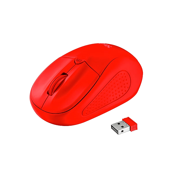 Trust Primo rojo mate wireless  Ratón