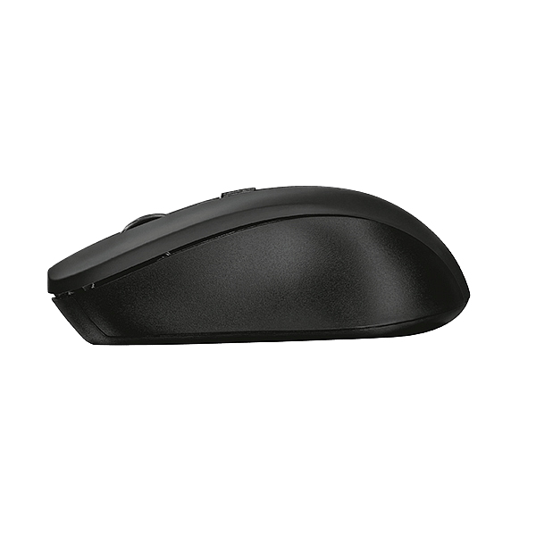 Trust Mydo Silent Click Óptico 1800DPI Negro  Ratón Inalámbrico
