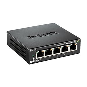 DLink DGS105 5 Puertos Gigabit carcasa metalica  Switch