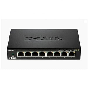 DLink DGS108 8 Puertos Gigabit carcasa metalica  Switch