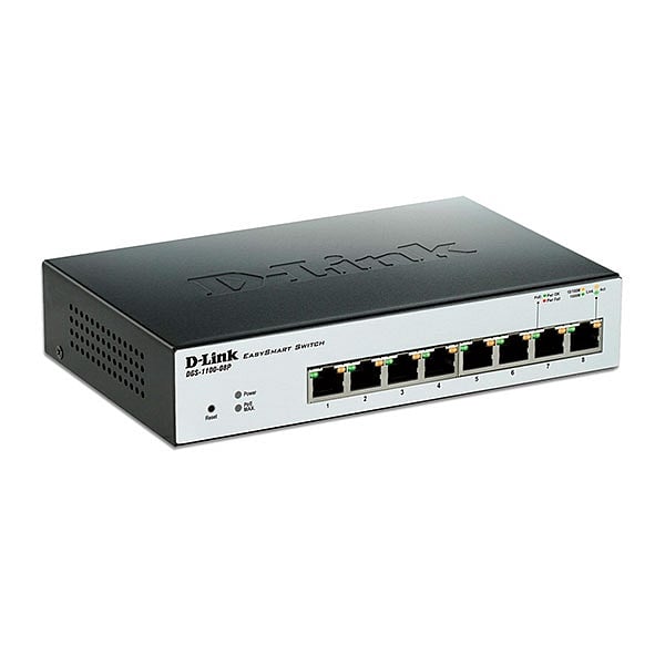DLink DGS110008P 8 Puertos POE Gigabit  Switch