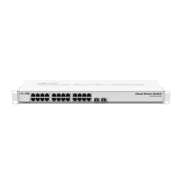 Mikrotik CSS32624G2SRM  Switch 26 Puertos Gigabit  2 SFP 1U PoE In