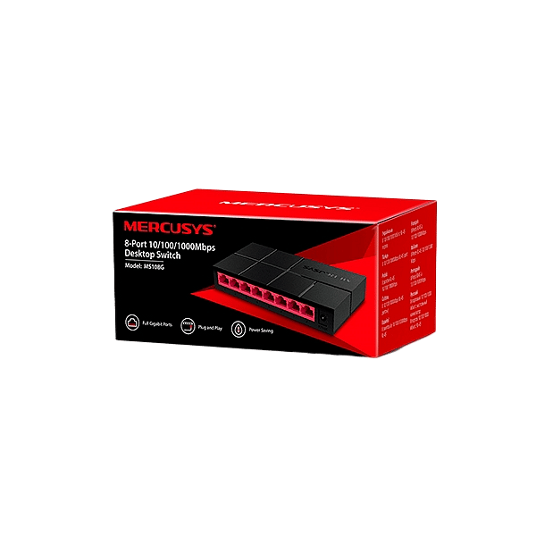 Mercusys MS108G 8 Puertos gigabit  Switch