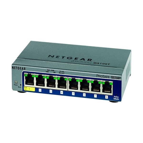 Netgear ProSafe GS108T 8 Puertos Gigabit  Switch