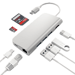 Satechi Adaptador USB TypeC MultiPort Gris  Adaptador