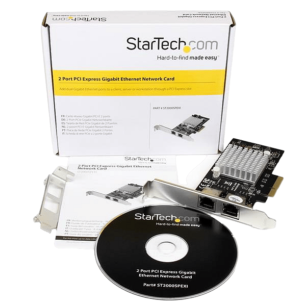 StarTechcom GBLAN 2 LAN RJ45   Tarjeta de red