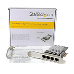 StarTechcom GBLAN 4 LAN RJ45  Tarjeta de red